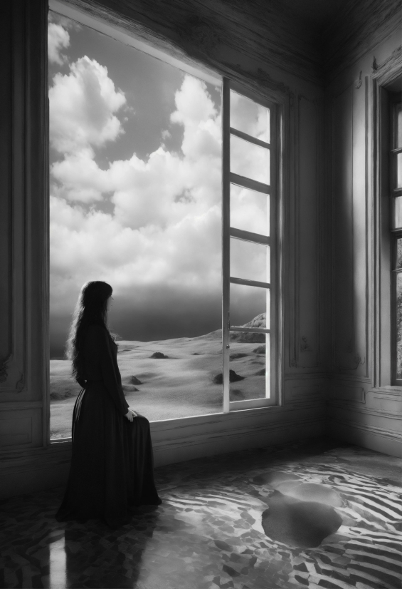 Cloud, Atmosphere, Photograph, Window, Black, Sky