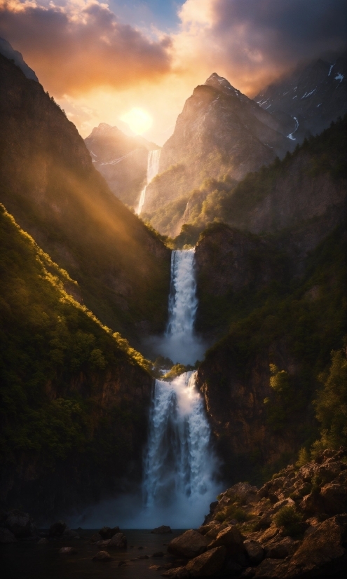 Cloud, Water, Sky, Mountain, Water Resources, Nature