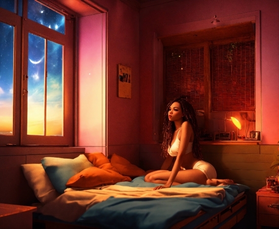 Comfort, Blue, Orange, Wood, Lighting, Building