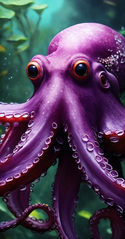 Computer Screensavers Free, Marine Invertebrates, Vertebrate, Nature, Purple, Octopus