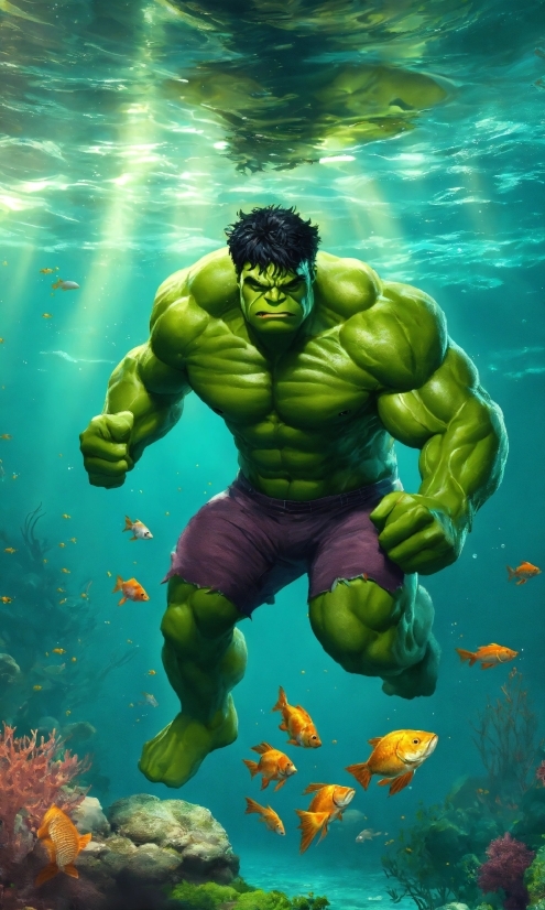 Cool Wallpaper 3d Download, Hulk, Cartoon, Green, Bodybuilder, Organism