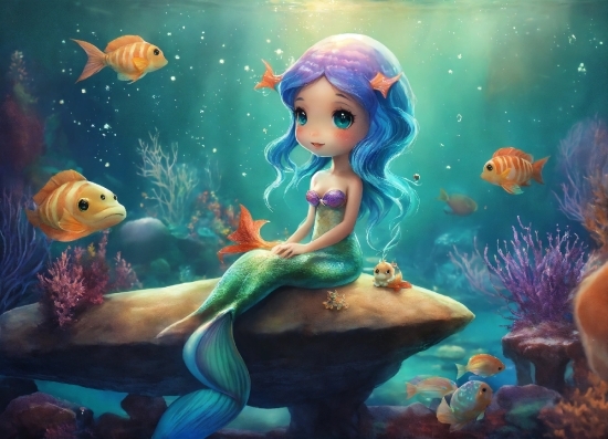 Cool Wallpaper Free Download, Cartoon, Natural Environment, Underwater, Organism, Art