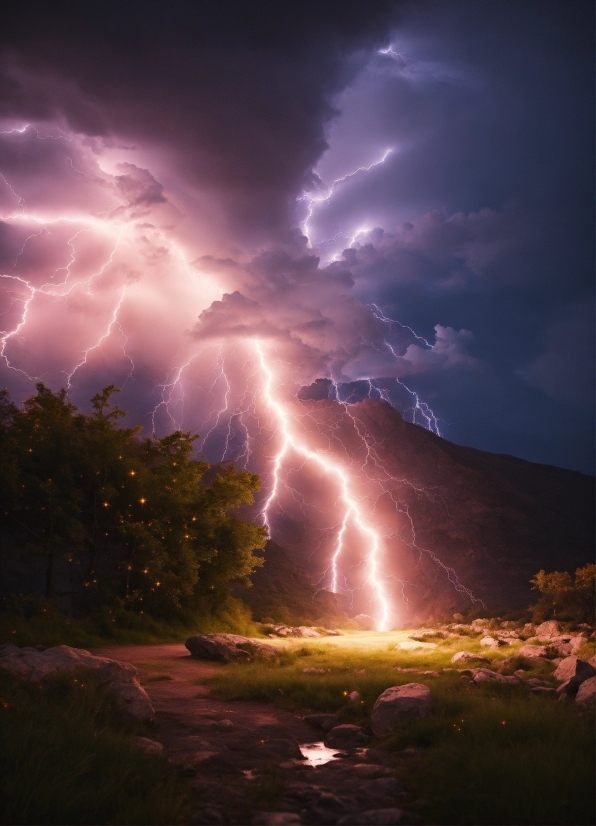 Copy Free Videos, Cloud, Lightning, Sky, Atmosphere, Thunder