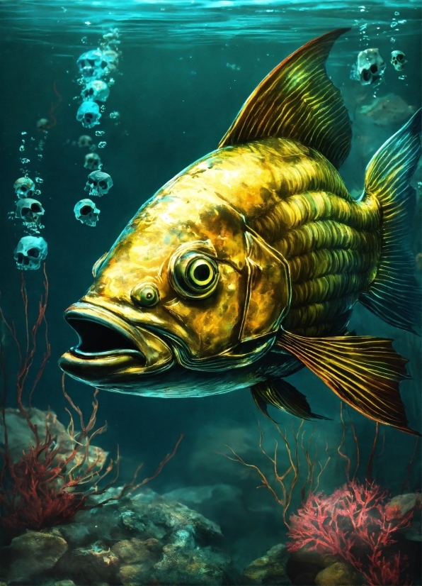 Custom Illustration Free, Water, Fluid, Organism, Fish, Underwater