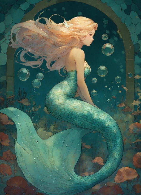 Cute Cartoon Images For Dp, Mythical Creature, Painting, Organism, Art, Aqua