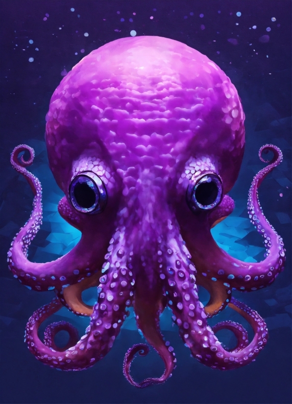 Cute Christmas Screensavers, Vertebrate, Marine Invertebrates, Octopus, Purple, Organism