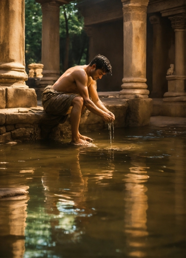 Dall E Ai Image, Water, Flash Photography, Leisure, Fountain, Water Feature