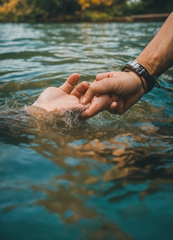 Dall E Art, Water, Watch, Hand, People In Nature, Gesture