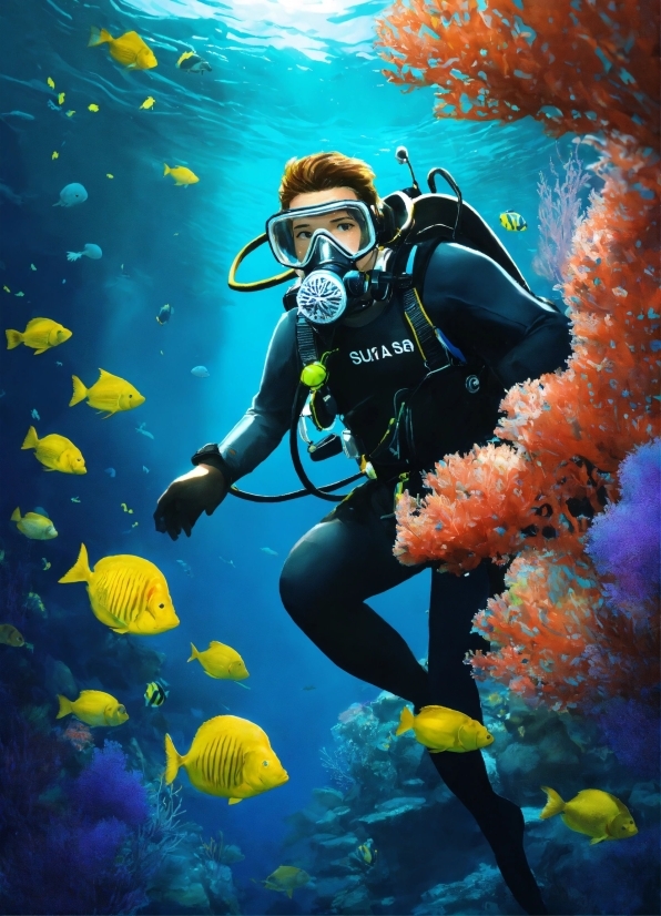 Dark Sky Wallpaper, Water, Underwater Diving, Vertebrate, Scuba Diving, Underwater