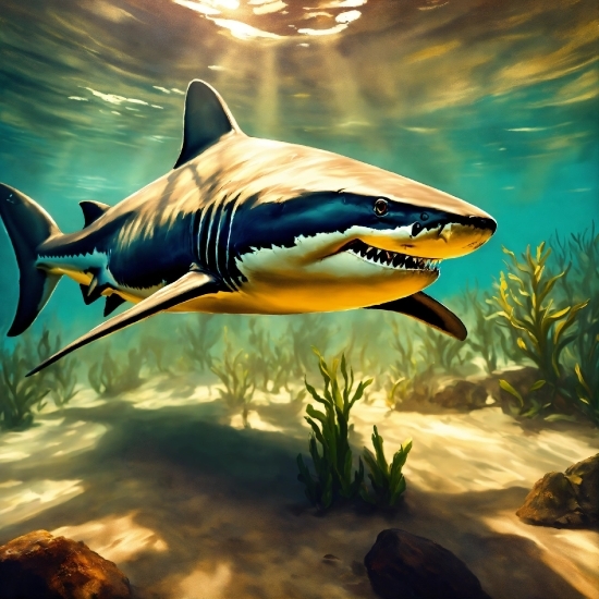 Desktop Pictures Free Download, Water, Requiem Shark, Plant, Lamnidae, Lamniformes