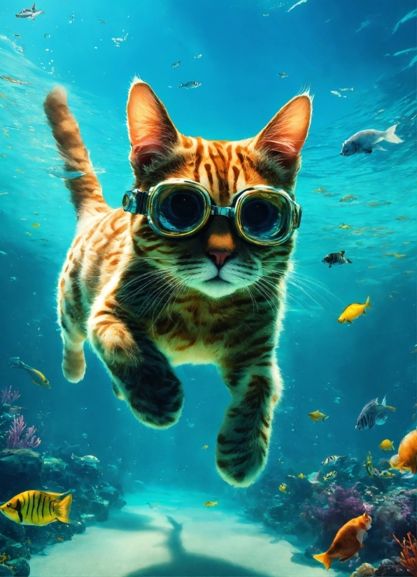 Desktop Wallpaper For Mac, Cat, Water, Vertebrate, Felidae, Light