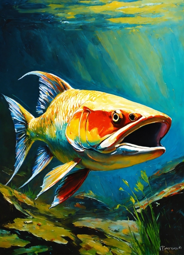 Download Illustrator Cc 2015, Water, Salmon-like Fish, Fin, Fish, Underwater