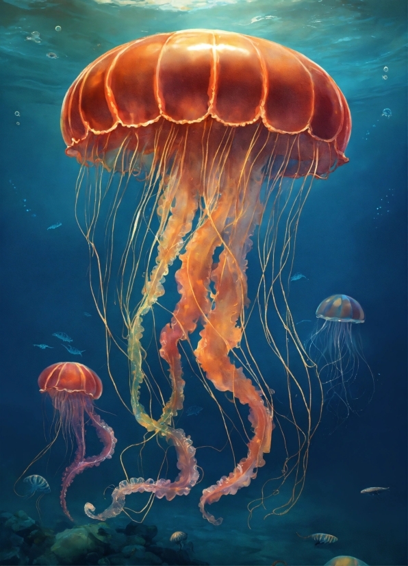 Download Nature Hd Wallpapers, Water, Liquid, Jellyfish, Marine Invertebrates, Bioluminescence