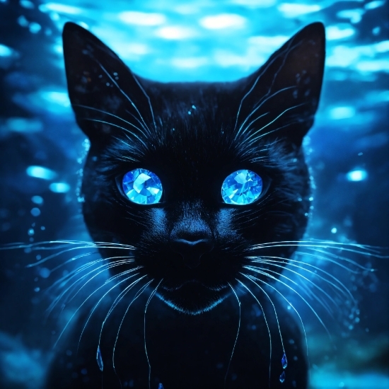 Download This Awesome Wallpaper, Cat, Vertebrate, Felidae, Blue, Carnivore