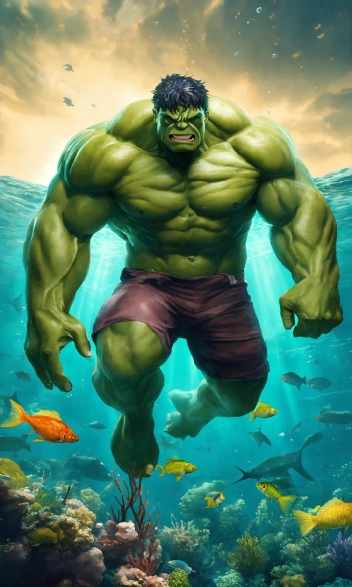 Download Wallpaper Hd Android, Cartoon, Muscle, Hulk, Mammal, Organism