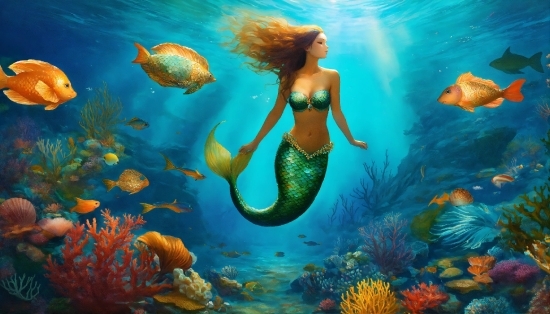 Envato Tuts Illustrator, Water, Underwater, Azure, People In Nature, Organism