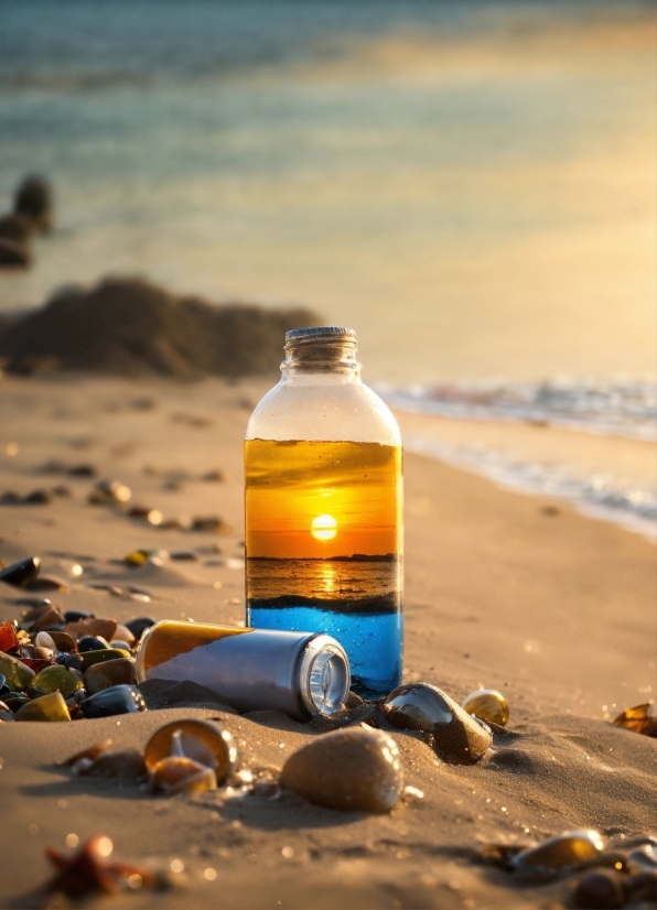 Expand Photo Ai, Water, Bottle, Liquid, Drinkware, Beach