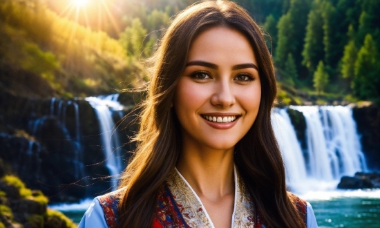 Face, Smile, Water, Hairstyle, Facial Expression, People In Nature