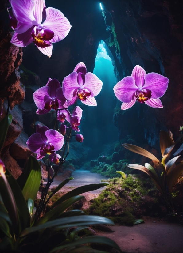 Fall Computer Wallpaper, Flower, Plant, Purple, Light, Moth Orchid