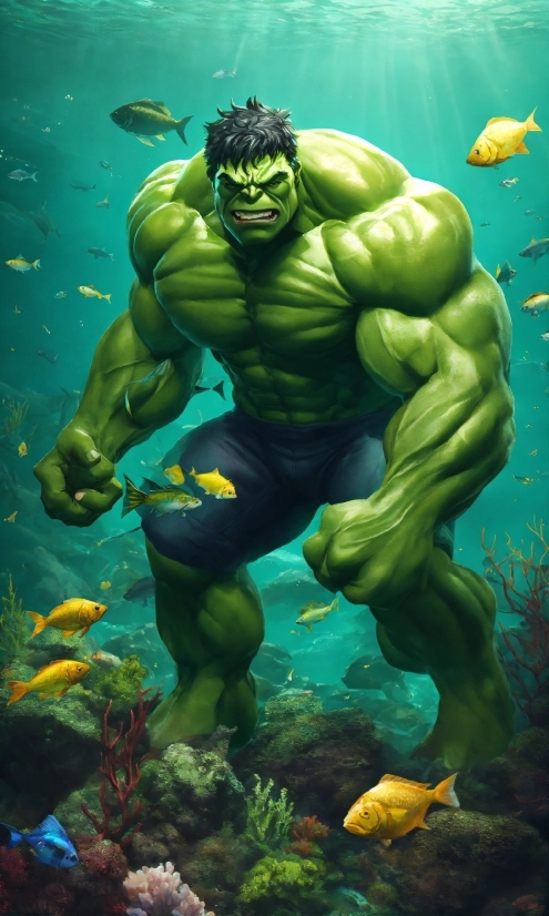 February Desktop Wallpaper, Hulk, Cartoon, Organism, Bodybuilder, Fictional Character