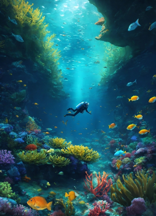 Fee Free Wallpaper, Water, Vertebrate, Nature, Natural Environment, Underwater