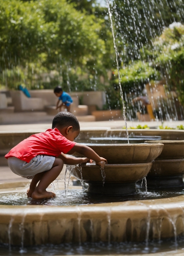 Fireplace Video Loop Download, Water, Photograph, Shorts, Fountain, Leisure