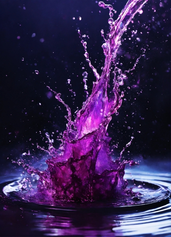 Free Background Mp4, Water, Liquid, Purple, Fluid, Fountain