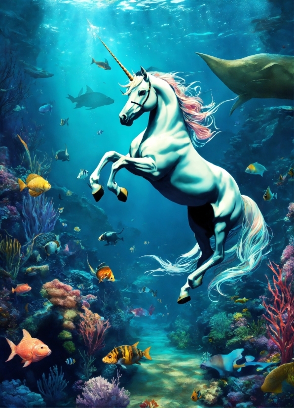 Free Christmas Desktop Background Images, Water, Light, Underwater, Horse, Fluid