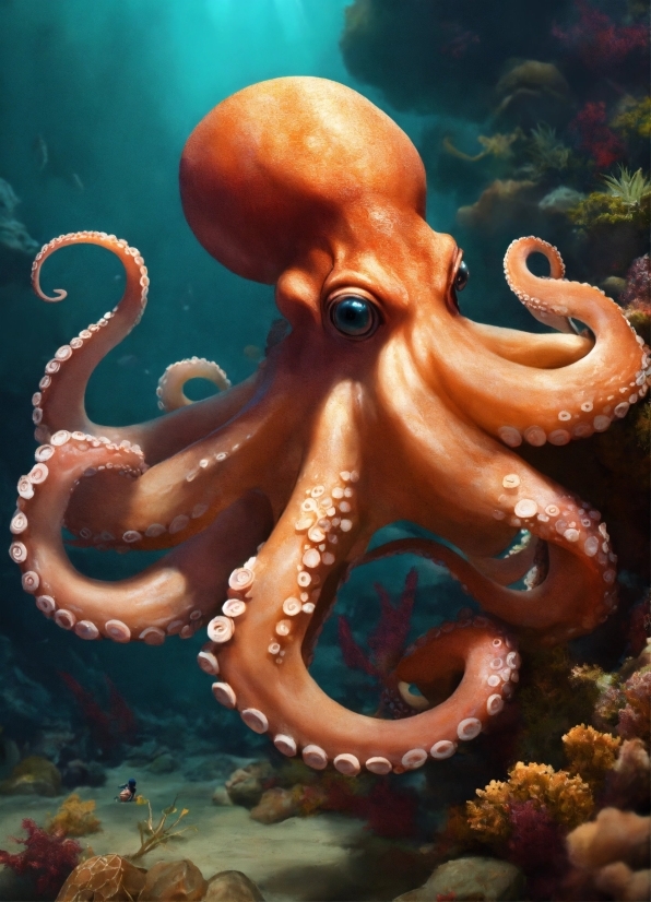 Free Desktop Wallpaper Christmas Scenes, Marine Invertebrates, Octopus, Water, Jaw, Cephalopod