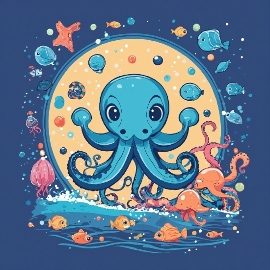 Free Fire Cartoon Images, Marine Invertebrates, Liquid, Art, Cephalopod, Font