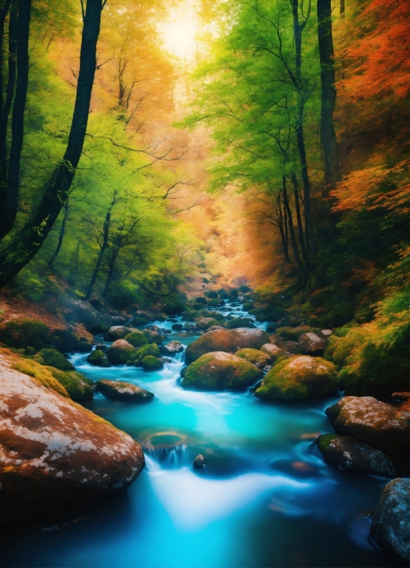 Free Green Screen Backgrounds, Water, Plant, Ecoregion, Light, Fluvial Landforms Of Streams