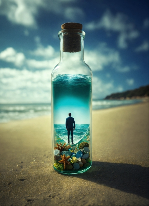 Free Stock Image Library, Bottle, Liquid, Drinkware, Sky, Cloud