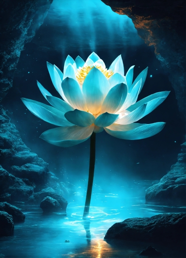 Free Stock Video Unsplash, Flower, Plant, Water, Lotus, Blue