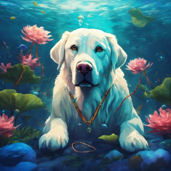 Free Summer Desktop Wallpaper Backgrounds, Water, Flower, Plant, Dog, Green