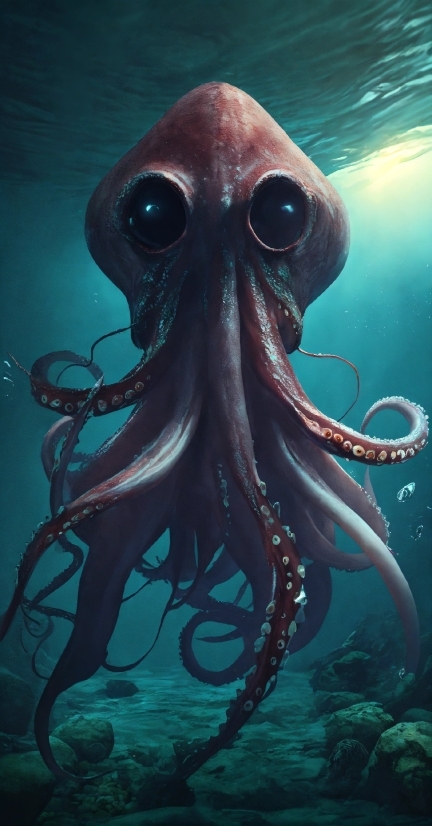 Free Vector Illustrations For Websites, Marine Invertebrates, Octopus, Water, Cephalopod, Underwater