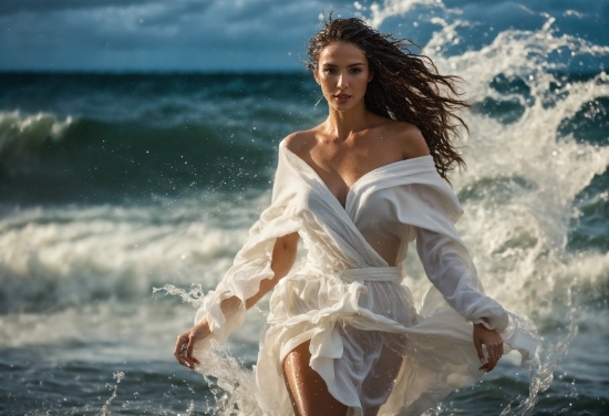 Freestockvideo, Water, Sky, People In Nature, Flash Photography, People On Beach