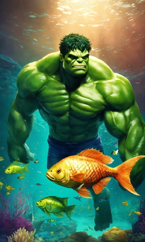 Full Hd 3d Wallpapers 1920x1080 Free Download For Mobile God, Cartoon, Green, Hulk, Organism, Art