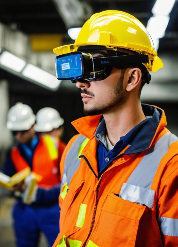 Glasses, Helmet, Workwear, Hard Hat, Tradesman, Sunglasses