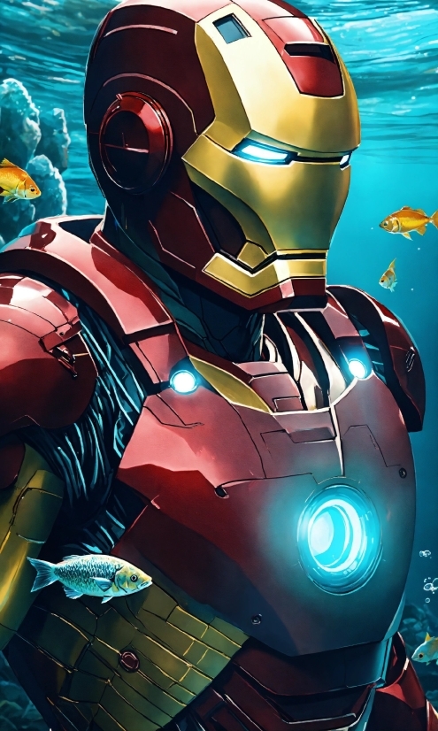 Green Background Pic, Iron Man, Cartoon, Avengers, Cg Artwork, Fictional Character