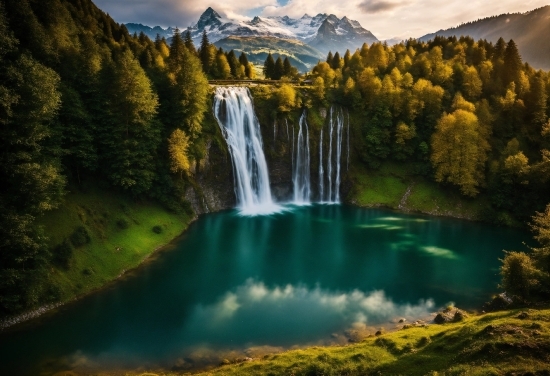 Green Screen Png Video Download, Water, Sky, Water Resources, Plant, Mountain