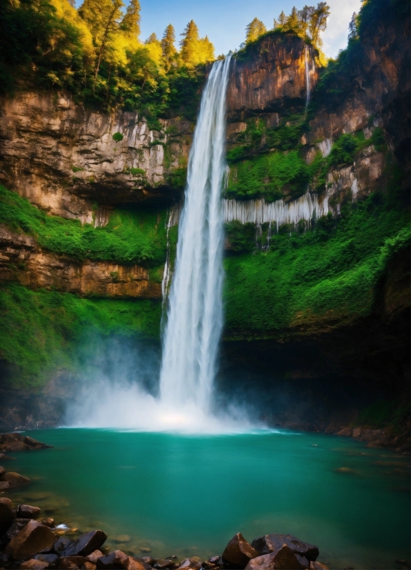 Green Screen Video Download For Kinemaster, Water, Sky, Water Resources, Mountain, Fluvial Landforms Of Streams