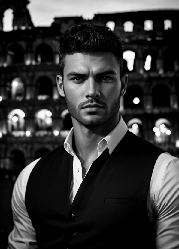 Hairstyle, White, Black, Human, Flash Photography, Dress Shirt