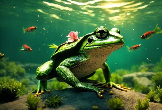 Hd Anime Wallpapers For Laptop, Frog, Plant, Water, True Frog, Natural Environment