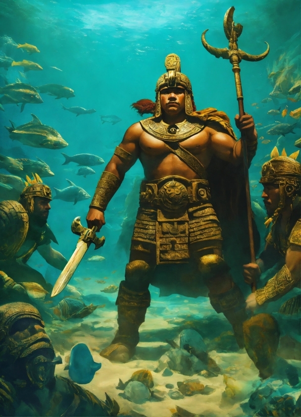 Hd Background For Youtube Thumbnail, Water, Cg Artwork, Underwater, Art, Fictional Character