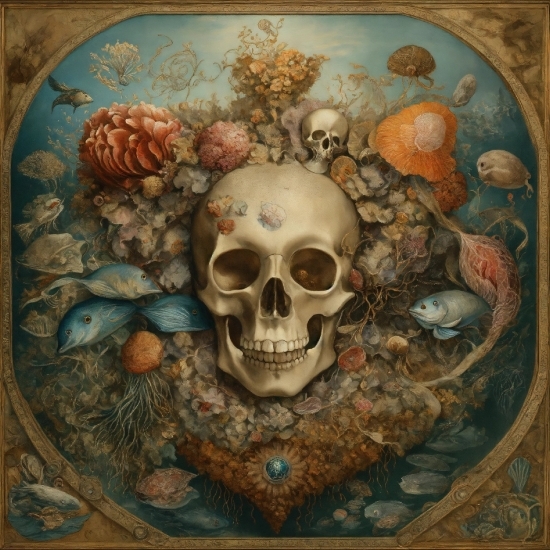 Hd Wallpaper 4k Download Full Screen For Pc, Bone, Wood, Skull, Art, Painting