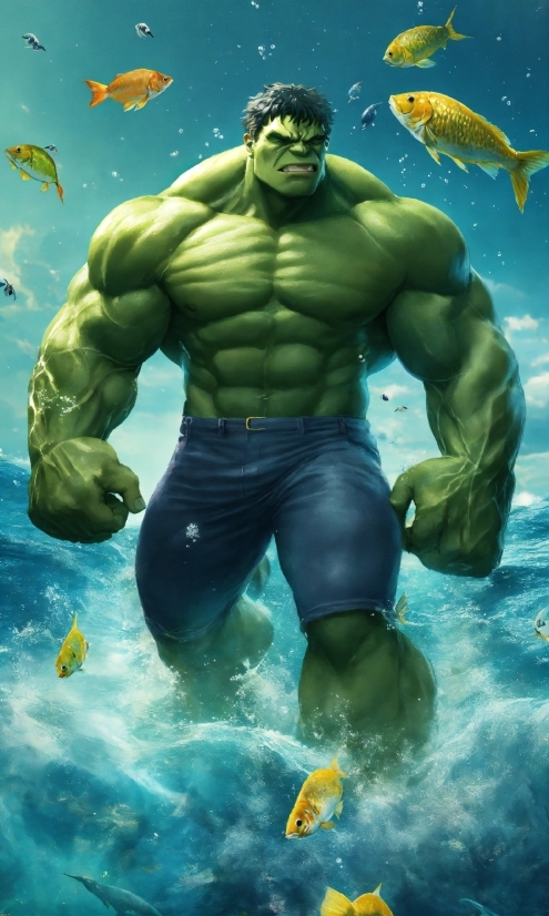 Hd Wallpaper Download For Pc Windows 10, Hulk, Cartoon, Muscle, Vertebrate, Water