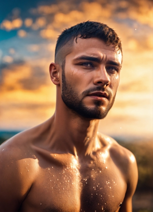 Head, Eye, Cloud, Muscle, Flash Photography, Human Body