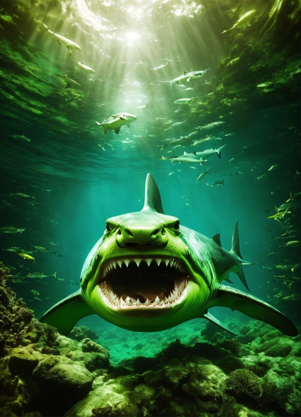 Illustrator 2023 Free Download, Water, Photograph, Requiem Shark, Eye, Lamnidae