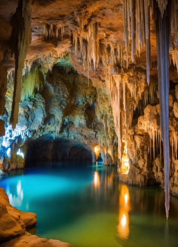 Ilya Sutskever, Water, Underground Lake, Cave, Lake, Stalagmite