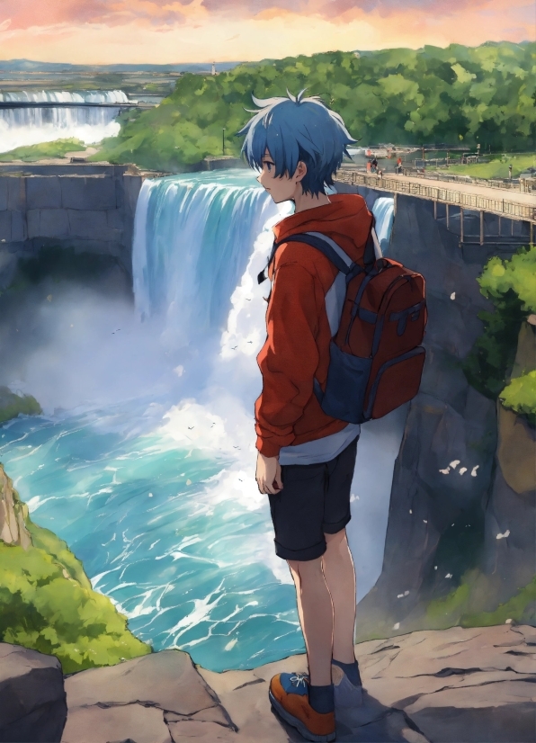 Image To Anime Ai Generator, Water, Sky, Nature, Shorts, Azure